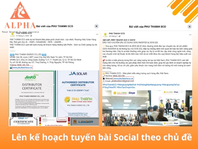 Xây dựng content tổng thể cho website và Facebook