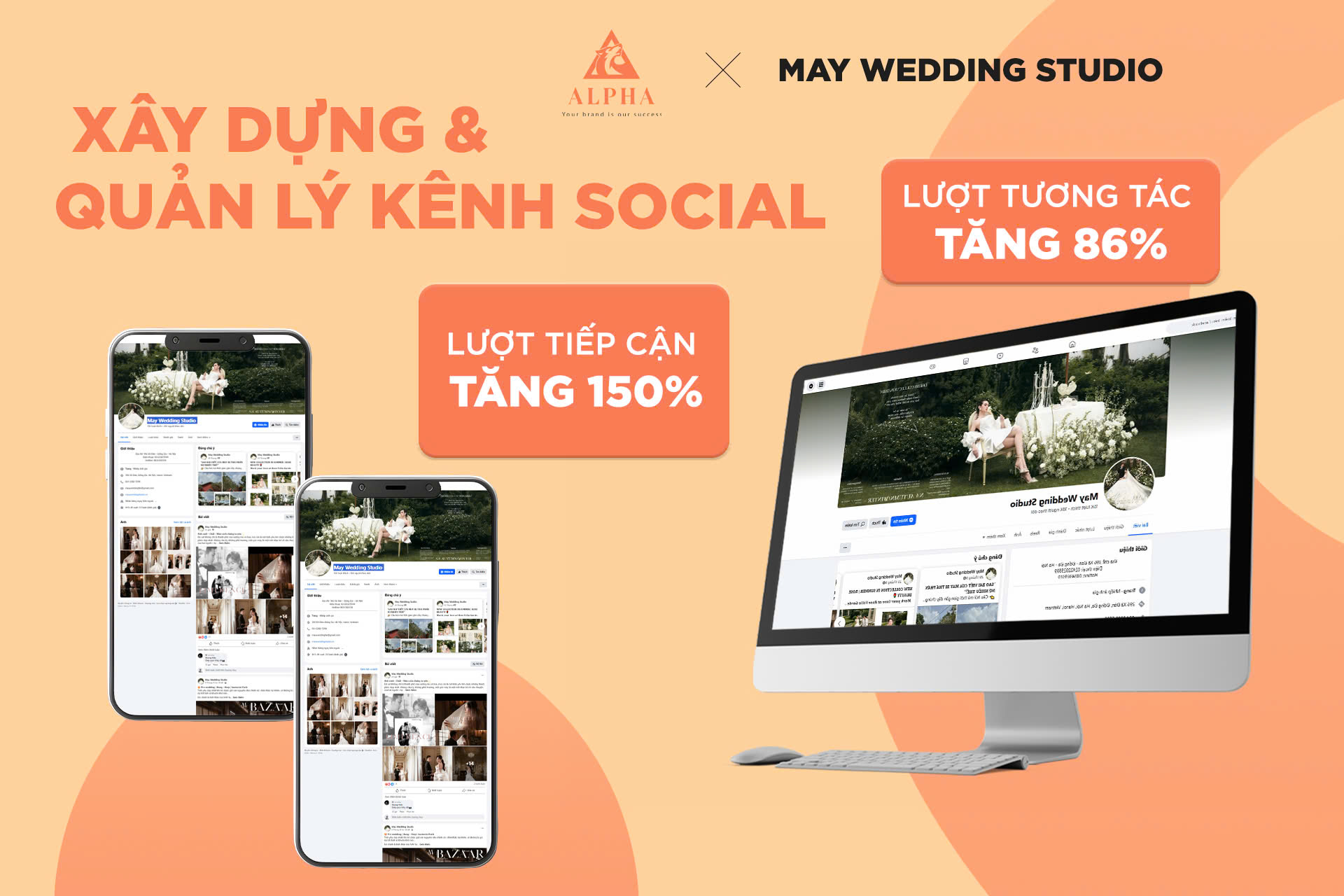 dịch vụ content marketing cho dự án May Wedding