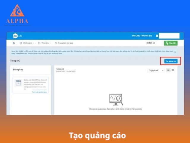 Tạo chiến dịch quảng cáo