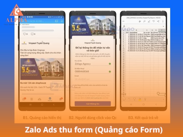 Chạy quảng cáo Zalo Ads thu form