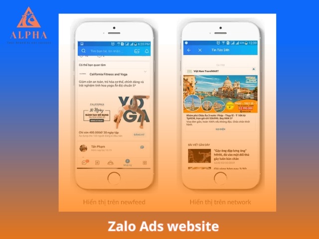 Hình thức chạy Zalo Ads website
