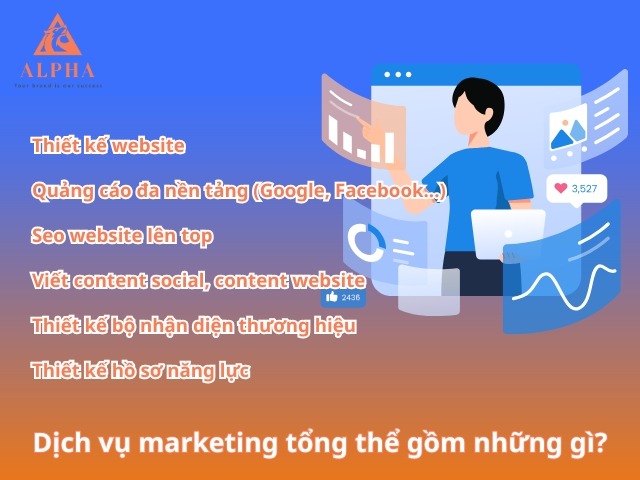 Dịch vụ marketing tổng thể bao gồm những gì
