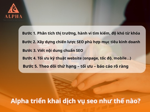 Quy trình triển khai dịch vụ seo web giá rẻ tại Alpha Agency