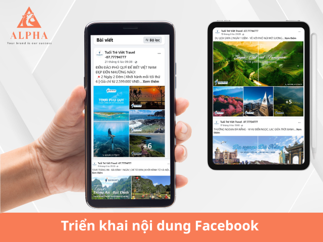Triển khai nội dung Facebook