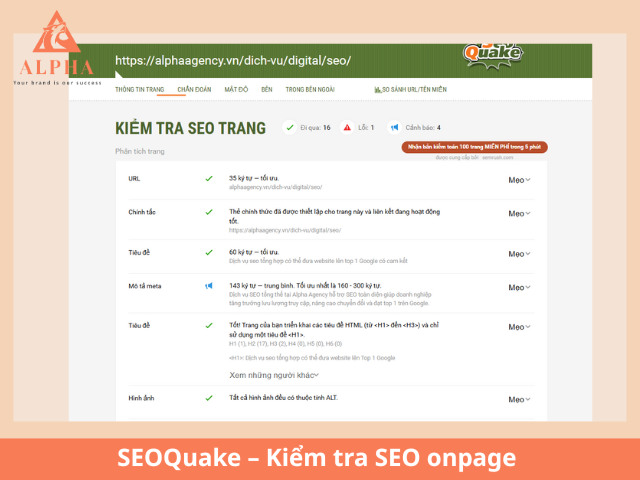 Công cụ SEOQuake