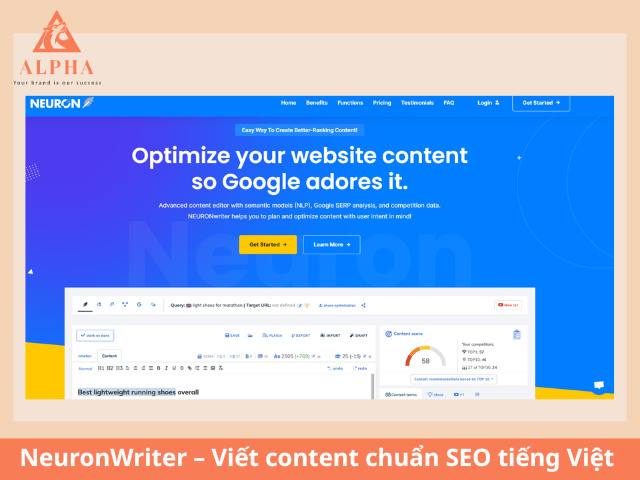 Neuron – Viết content chuẩn SEO tiếng Việt