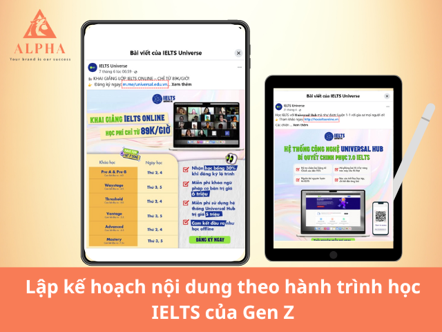 Lập kế hoạch nội dung theo hành trình học IELTS của Gen Z