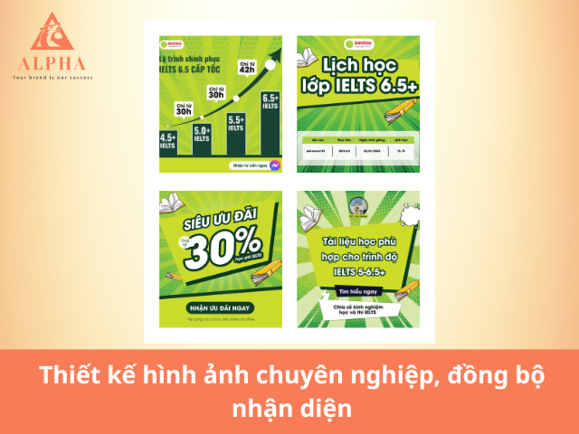 Thiết kế hình ảnh chuyên nghiệp, đồng bộ nhận diện