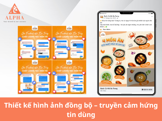Thiết kế hình ảnh đồng bộ – truyền cảm hứng tin dùng