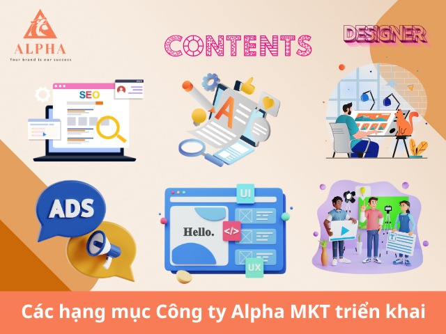 Các hạng mục Công ty Alpha MKT triển khai