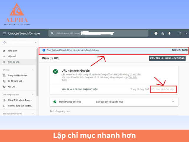 Lập chỉ mục nhanh hơn