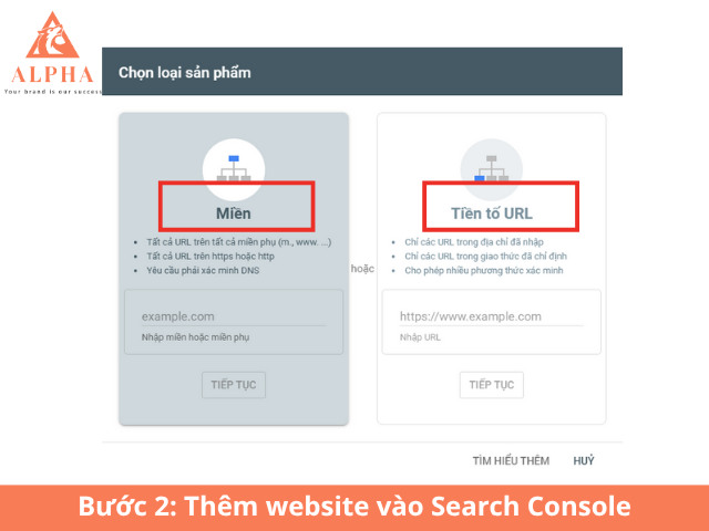 Nhập website vào thanh công cụ
