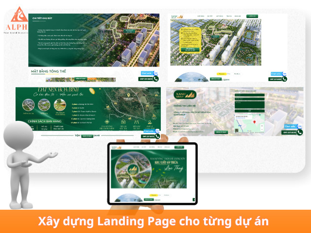 Xây dựng landing page khu đất 69 Thửa Lạc Thủy
