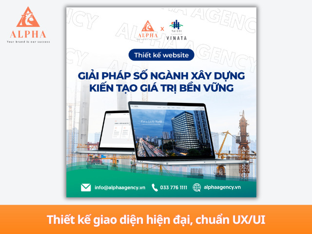 Thiết kế website cho dự án Vinata