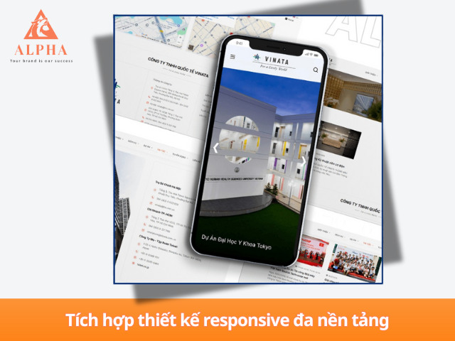 Website được phát triển theo chuẩn responsive