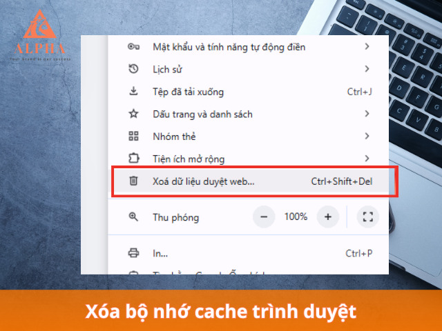 Xóa bộ nhớ cache xử lý lỗi 401