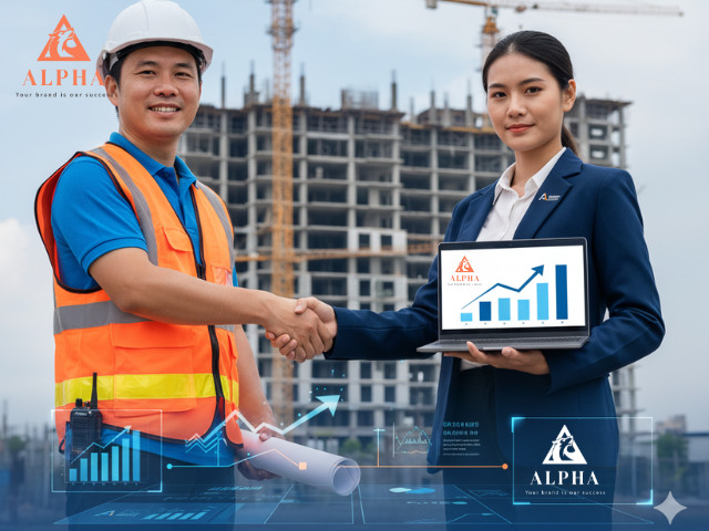 Giá trị nhận được khi Alpha Agency đồng hành cùng doanh nghiệp xây dựng 