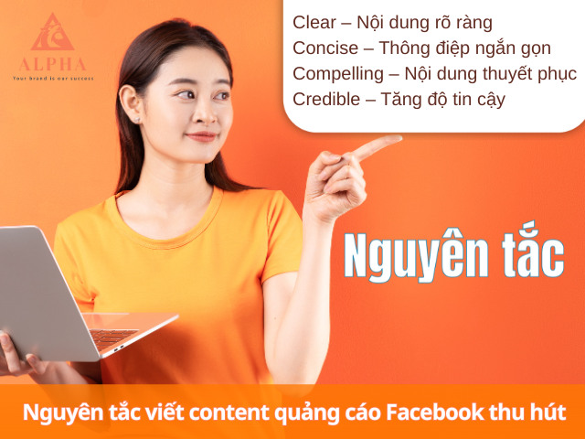 Nguyên tắc 4C viết content Facebook thuyết phục khách hàng
