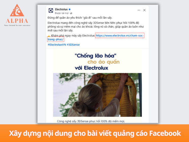 Bài content quảng cáo Facebook hiệu quả