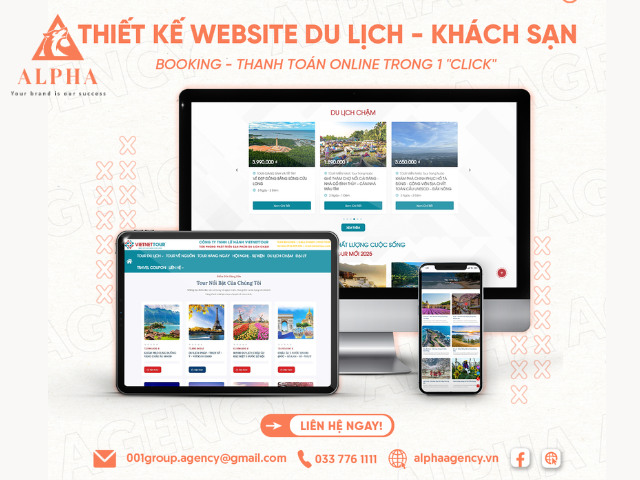 Thiết kế website du lịch – khách sạn