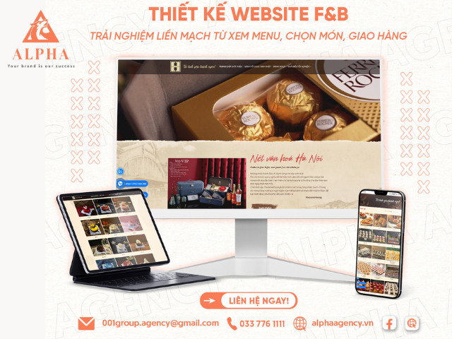 Thiết kế website ngành F&B