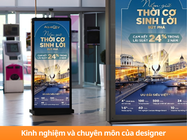 Designer có kinh nghiệm thiết kế standee
