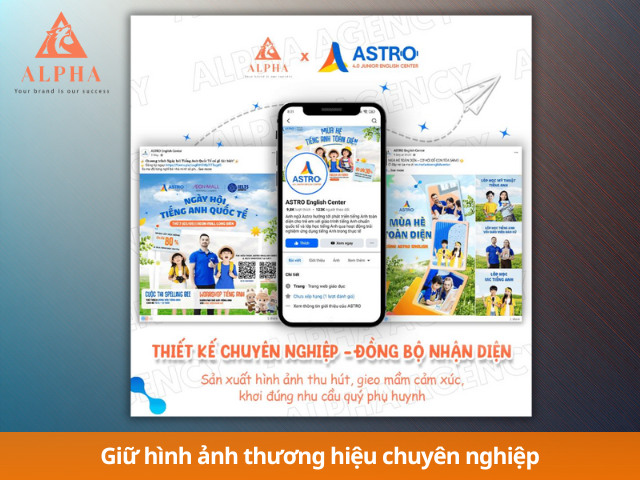 Thiết kế chuyên nghiệp – đồng bộ nhận diện thương hiệu cho trung tâm
