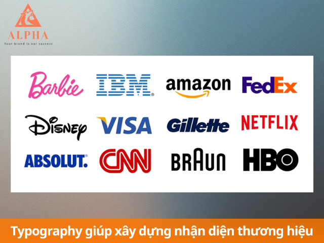 Tạo dấu ấn thương hiệu với typography