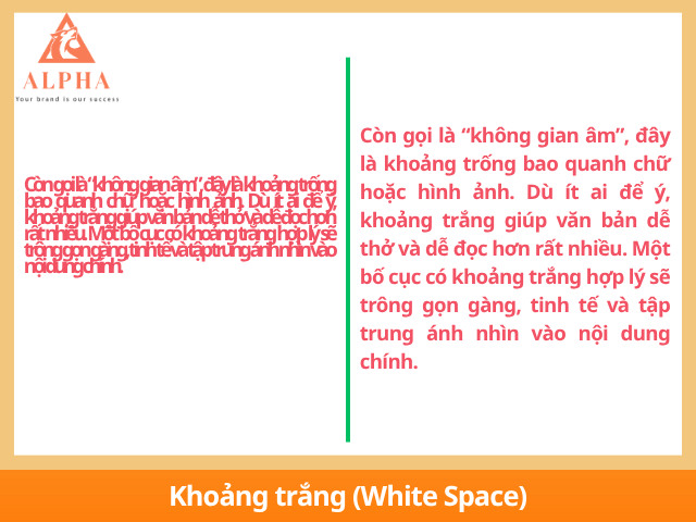 Yếu tố khoảng trắng trong typography