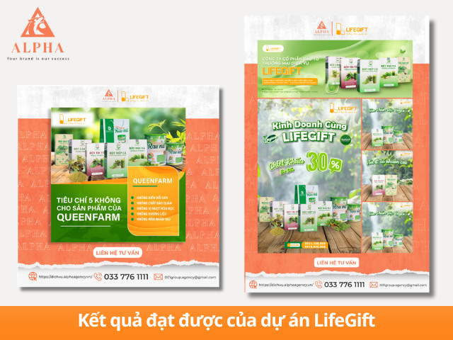 Hình ảnh thương hiệu LifeGift được định hình chuyên nghiệp