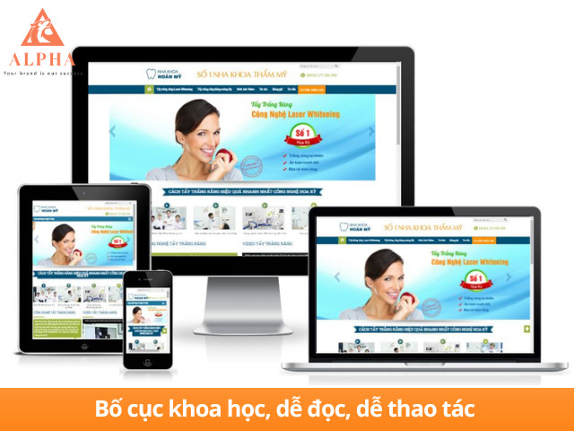 Bố cục website củng cố SEO