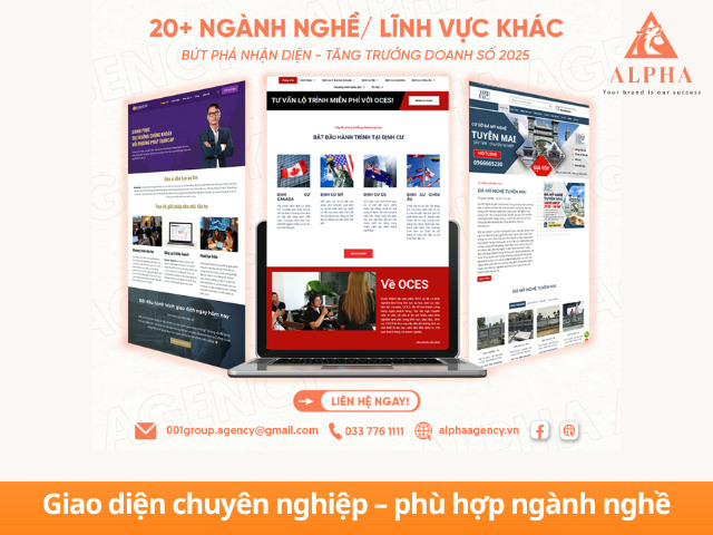 Giao diện thể hiện đúng ngành nghề