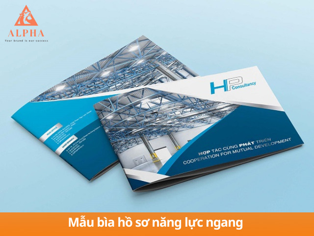 Mẫu thiết kế bìa HSNL layout ngang