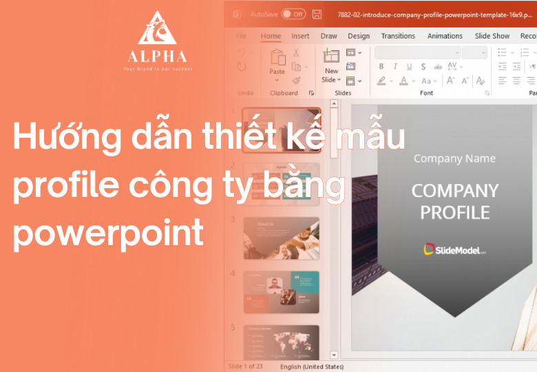 Hướng dẫn thiết kế mẫu profile công ty bằng powerpoint