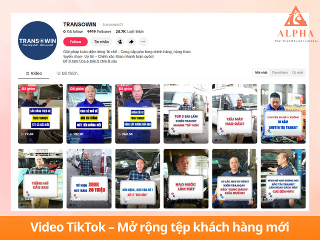 Chiến lược video tiktok