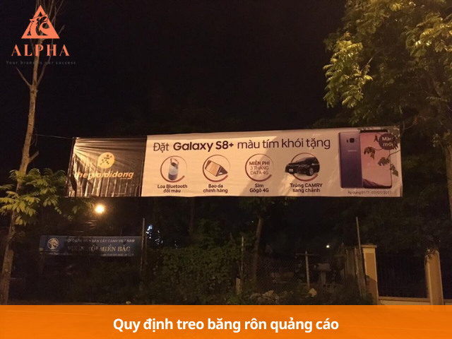 Quy định treo băng rôn quảng cáo doanh nghiệp cần biết