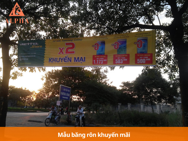 Mẫu băng rôn khuyến mãi