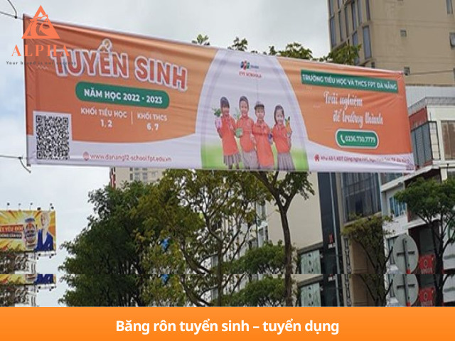 Băng rôn tuyển sinh – tuyển dụng