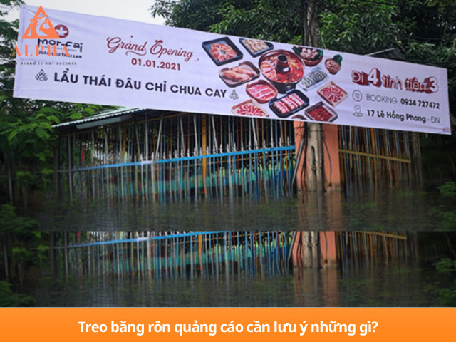 Treo băng rôn quảng cáo cần lưu ý những gì