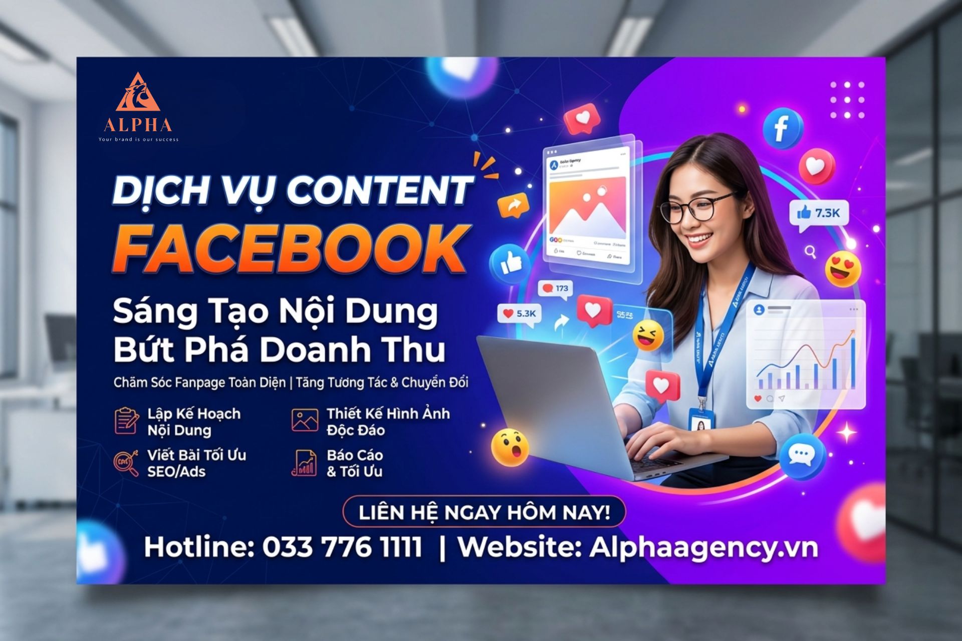dịch vụ content facebook