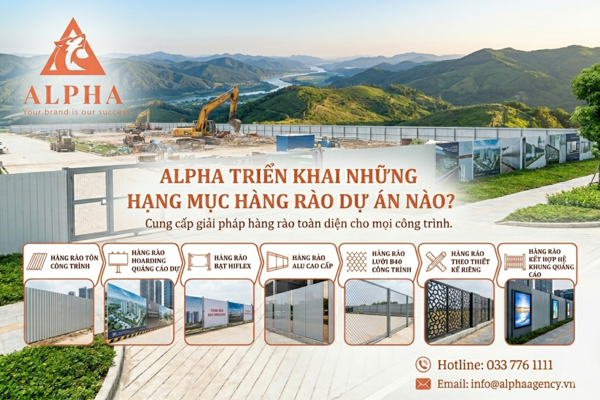 Alpha triển khai dự án hàng rào