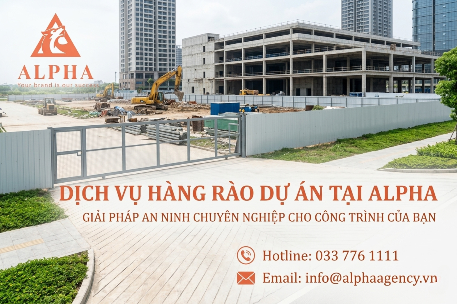 dịch vụ thi công hàng rào dự án