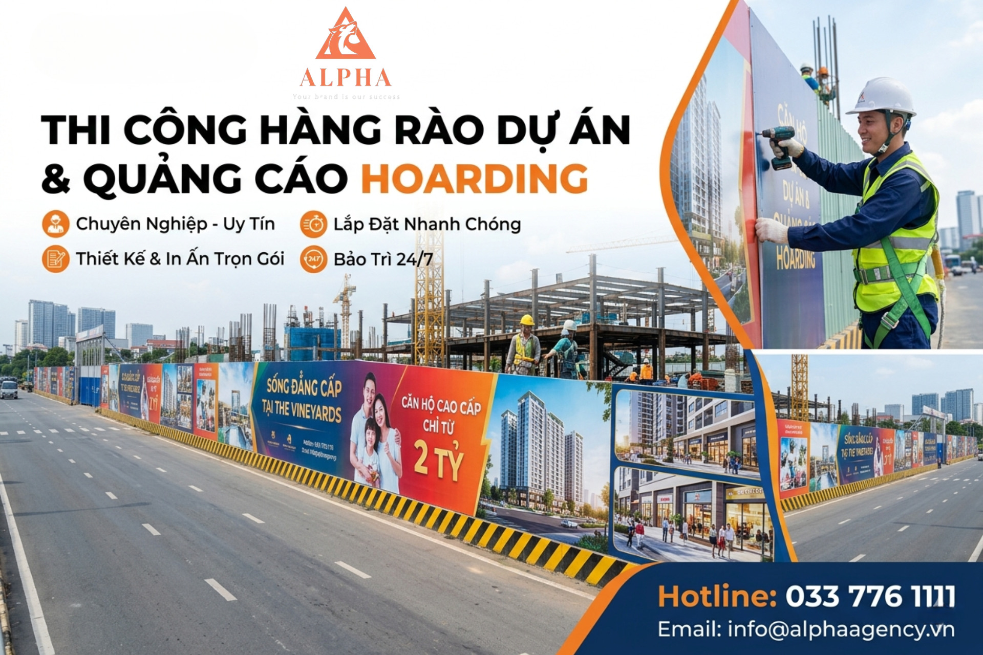 Thi công hàng rào dự án trọn gói – đúng tiến độ, đúng kỹ thuật, đảm bảo thẩm mỹ