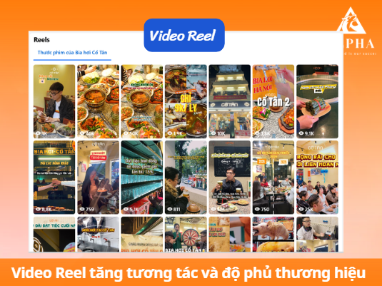Video reel tăng tương tác và độ phủ cho thương hiệu