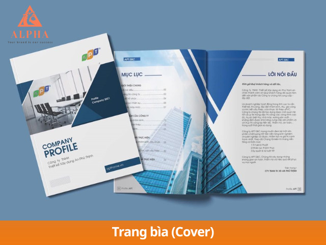 Trang bìa profile công ty