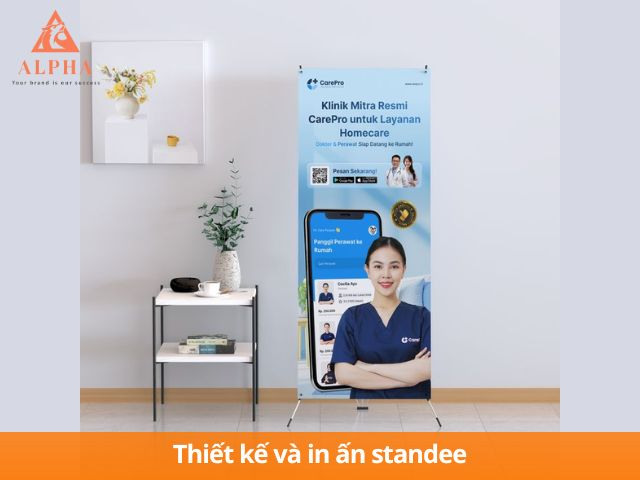 Thiết kế và in ấn standee