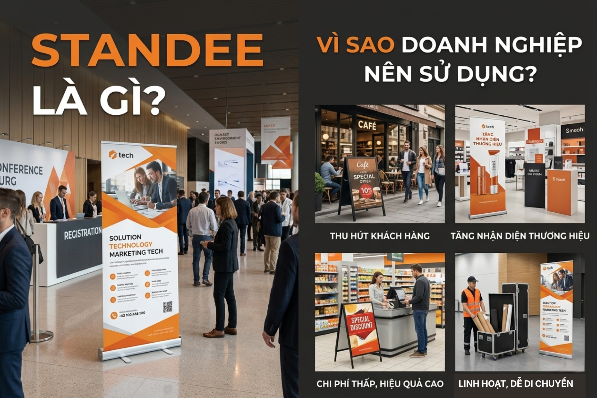 Standee là gì? Vì sao doanh nghiệp nên sử dụng?