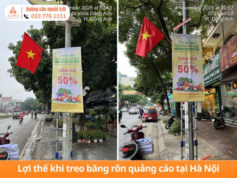 Lợi thế khi treo băng rôn quảng cáo tại Hà Nội
