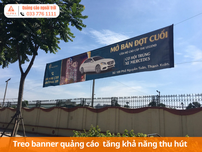 Treo banner quảng cáo tại Hà Nội