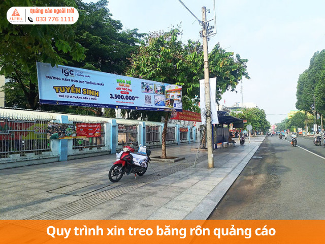 Quy trình xin treo băng rôn quảng cáo